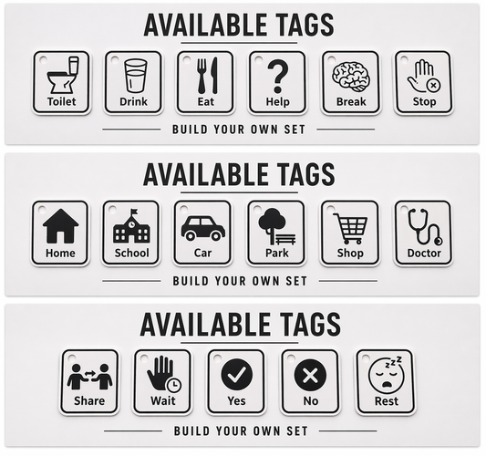 Build Your Own 3D Printed Communication Tags | SEN Visual Support Set with Clip