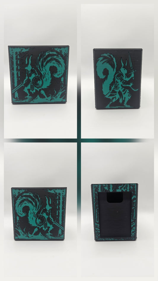 Forged Series Embossed Deck Box | Premium Sculpted TCG Storage